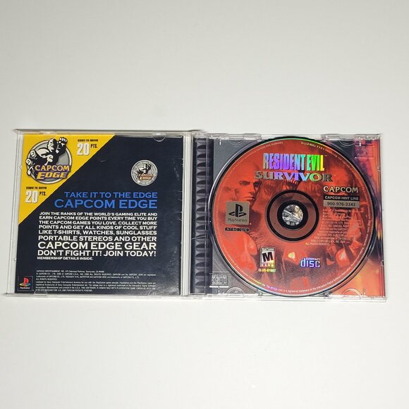 Resident Evil Survivor Playstation 1 ps1 psone reg card - Picture 2 of 6